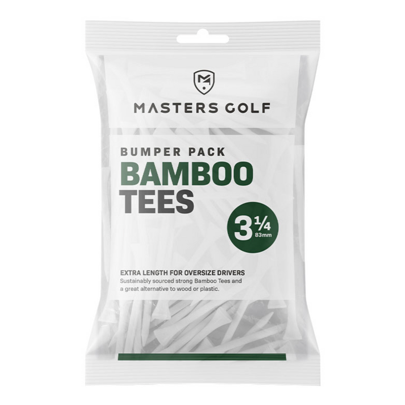Masters 3 1/4” Bamboo Golf Tees - 85 Pack
