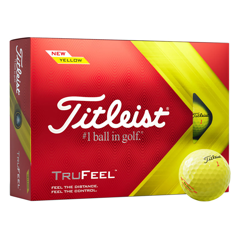 Titleist TruFeel Golf Balls - Dozen - Yellow