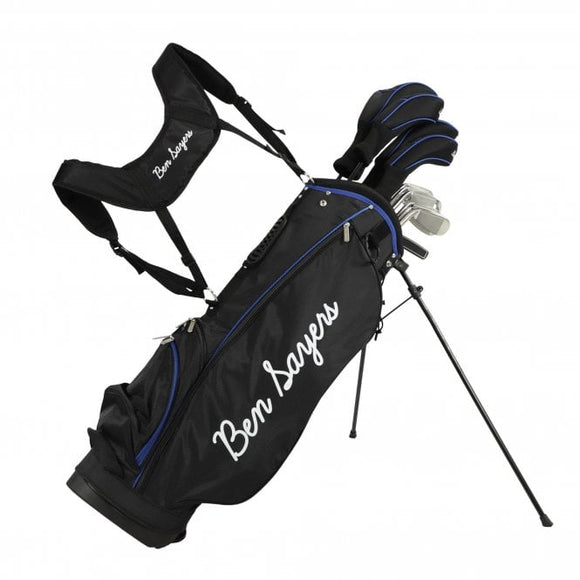 Ben Sayers M8 Stand Bag Package (Black) Graphite Woods & Steel Irons