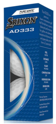 Srixon AD333 Balls (Sleeve)