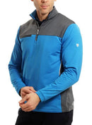 Island Green 1/4 Zip Top Layer With Chest Pocket-1
