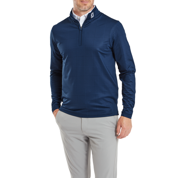 Footjoy Glen Plaid Print Midlayer