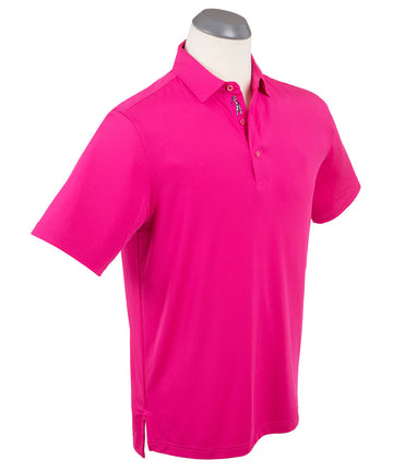 Bobby Jones Jersey Performance Solid Polo Shirt - Flamingo - 0