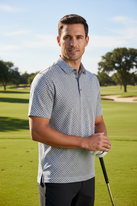 Bobby Jones Performance Clover Gingham Polo