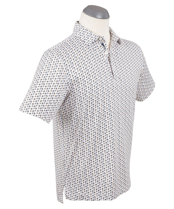 Bobby Jones Performance Palm Tree Print Polo
