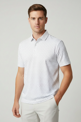 Bobby Jones Sail Boat Print Polo