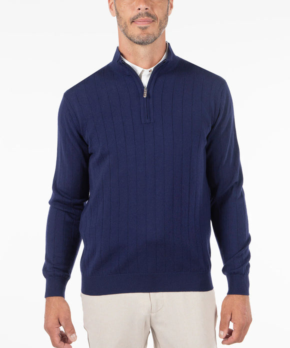 Bobby Jones Merino 1/4 Zip Lined Sweater