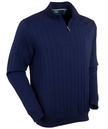 Bobby Jones Merino 1/4 Zip Lined Sweater - Summer Navy - 0