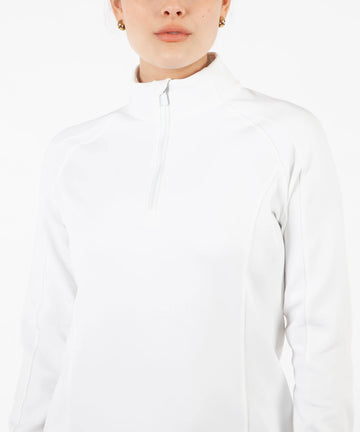 Bobby Jones Clover XH20 Madeleine 1/4 Zip Midlayer - White