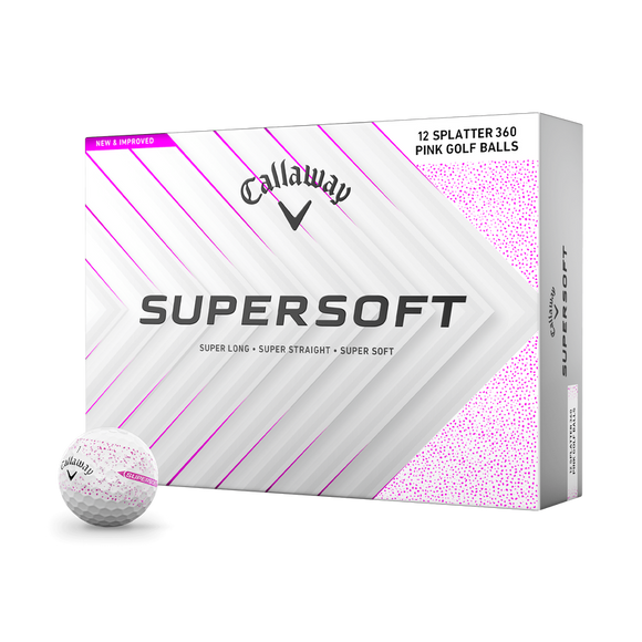Callaway Supersoft Splatter Balls - Pink