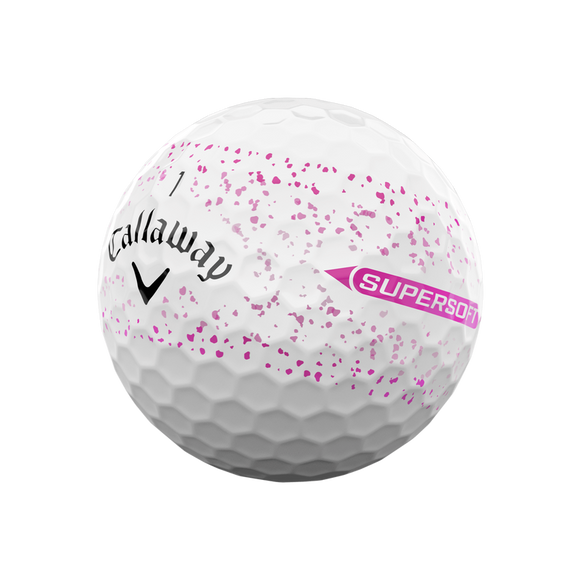 Callaway Supersoft Splatter Balls - Pink