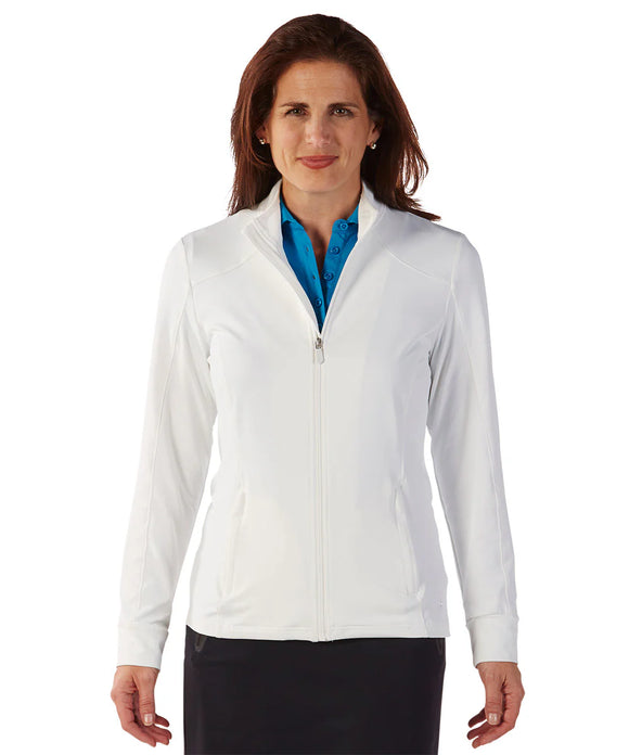 Bobby Jones Clover XH20 Ladies Full Zip Tech Jacket - White