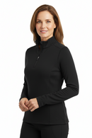 Bobby Jones Clover XH20 Madeleine 1/4 Zip Midlayer - Black-1