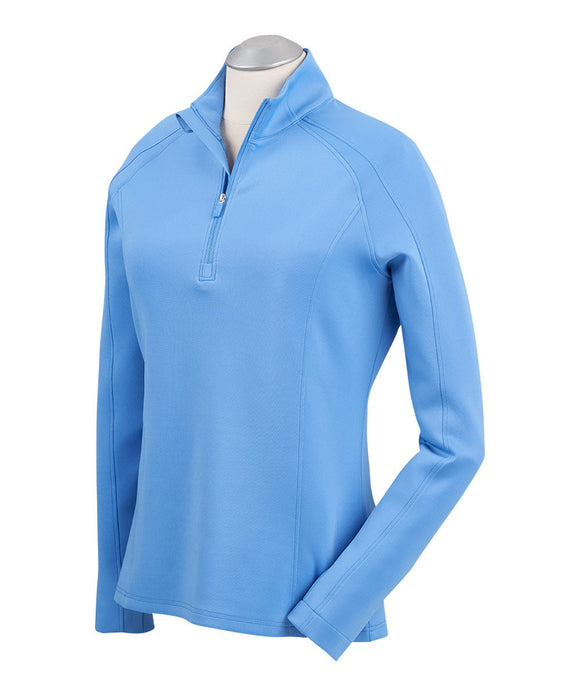 Bobby Jones Clover XH20 Madeleine 1/4 Zip Midlayer - Sky Blue