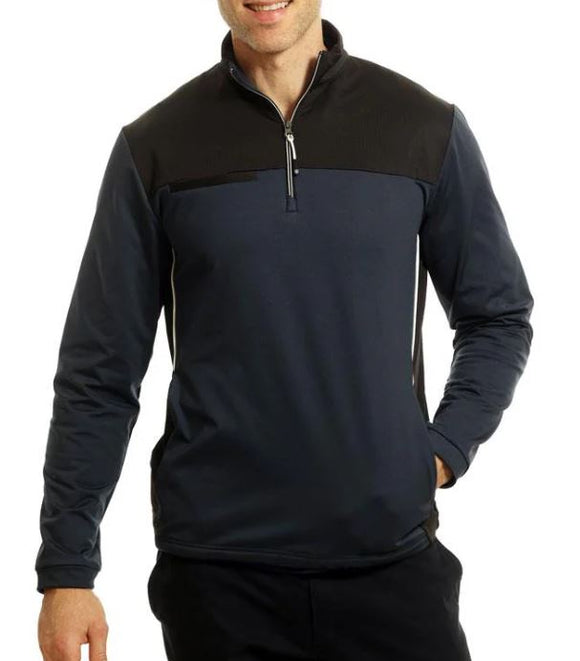 Island Green 1/4 Zip Top Layer With Chest Pocket