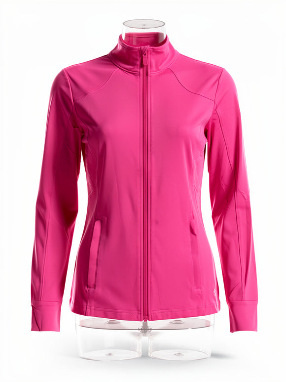 Bobby Jones Clover XH20 Ladies Full Zip Tech Jacket - Flamingo