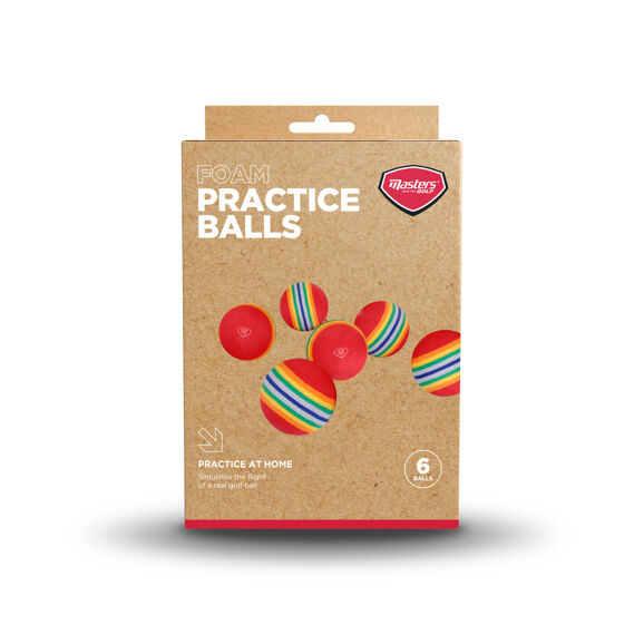 Masters Foam Practice Balls pack of 6