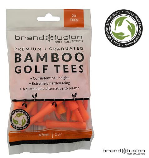 Bamboo Golf Tees 67mm/2 1/2" 20 Pack