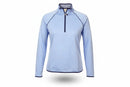 Bobby Jones Ladies Clover Lux Pima 1/4 Zip Pullover - Sky Blue-2