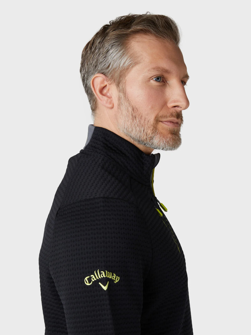 Callaway Midweight Textured 1/4 Zip Fleece