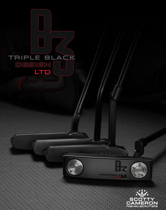Scotty Cameron Triple Black Newport 2 Long Neck Putter (2024 Limited Edition)