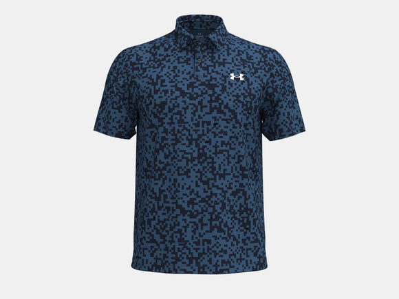 UA T2G Printed Polo - Midnight Navy