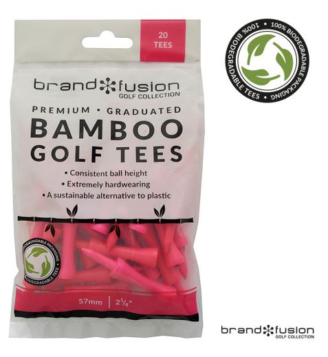 Bamboo Golf Tees 57mm/2 1/4" 20 Pack
