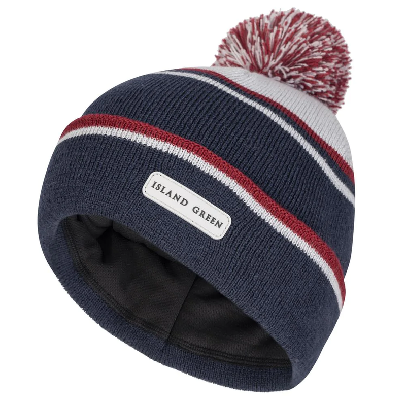 Island Green Knitted Bobble Hat