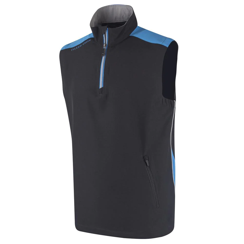 Island Green Ultra Lite Colour Block Windstopper Gilet