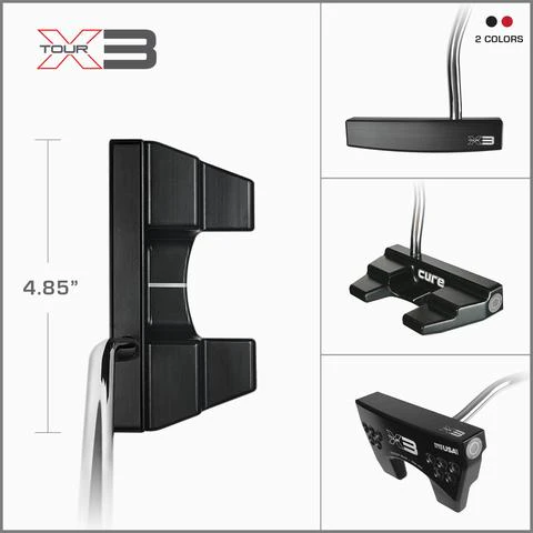 Cure Tour X3 Red Straight Putter