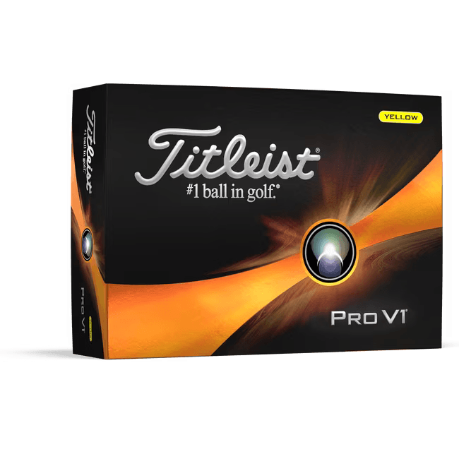 Titleist Pro V1 Golf Balls (Yellow)