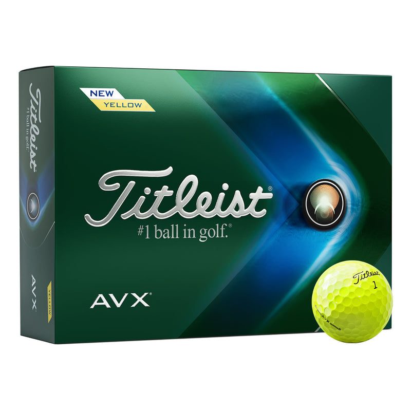 Titleist AVX Golf Balls - Dozen - Yellow